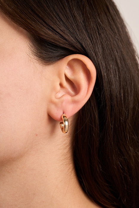 Heliophilia Silver Pendientes de Oro Dorados con Recubrimiento de Laca